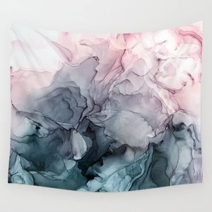 Society6 Wall Art - NWOT Blush & Payne Grey Flowing Abstract Tapestry Society6 Wall Art - NWOT Blush & Payne Grey Flowing Abstract Tapestry